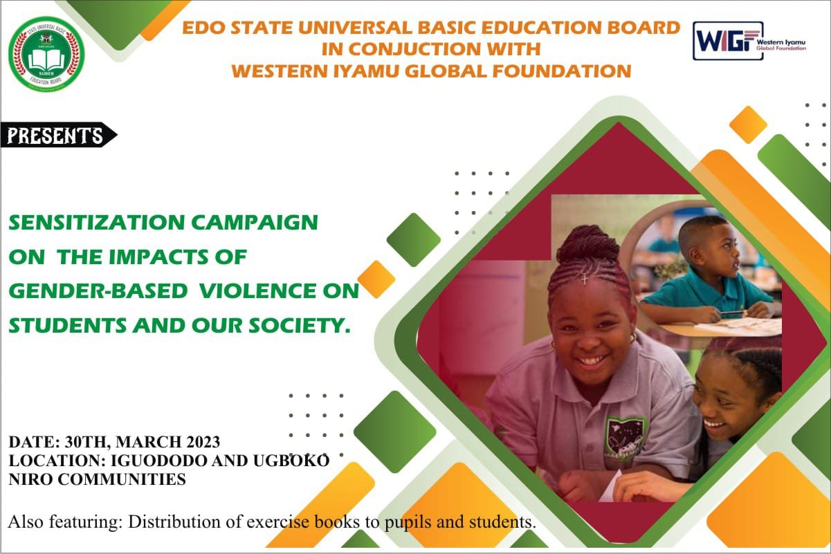 SENSITIZATION CAMPAIGN ON THE IMPACTS OF GENDER-BASED VIOLENCE ON STUDENTS AND OUR SOCIETY.